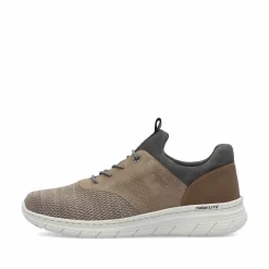 Rieker Herren Slipper braun-beige