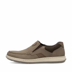 Rieker Herren Slipper braun-beige