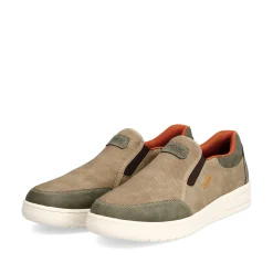 Rieker Herren Slipper braun-beige