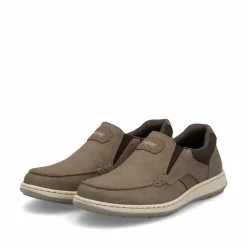 Rieker Herren Slipper braun-beige