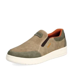 Rieker Herren Slipper braun-beige