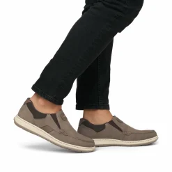 Rieker Herren Slipper braun-beige