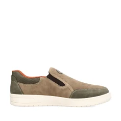 Rieker Herren Slipper braun-beige