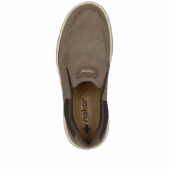 Rieker Herren Slipper braun-beige