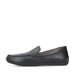 Rieker Herren Slipper glanzschwarz