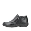 Rieker Herren Slipper glanzschwarz