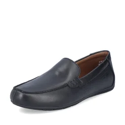 Rieker Herren Slipper glanzschwarz