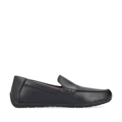 Rieker Herren Slipper glanzschwarz