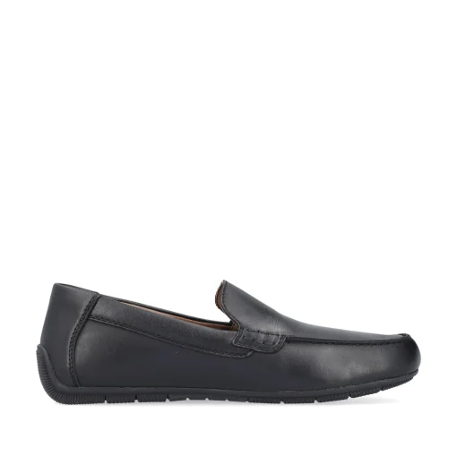 Rieker Herren Slipper glanzschwarz