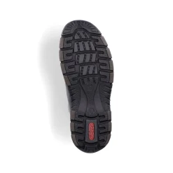 Rieker Herren Slipper glanzschwarz