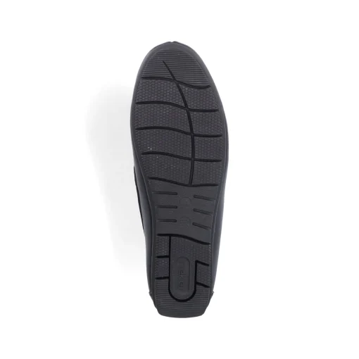 Rieker Herren Slipper glanzschwarz
