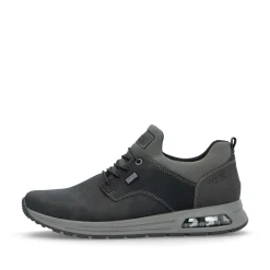 Rieker Herren Slipper graphitschwarz