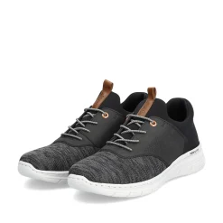 Rieker Herren Slipper graphitschwarz