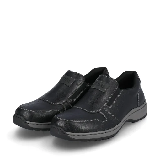 Rieker Herren Slipper graphitschwarz