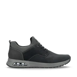 Rieker Herren Slipper graphitschwarz