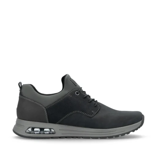 Rieker Herren Slipper graphitschwarz