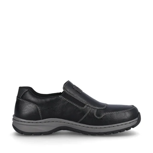 Rieker Herren Slipper graphitschwarz
