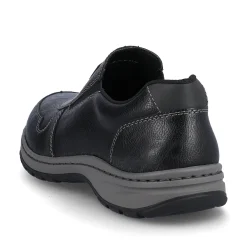 Rieker Herren Slipper graphitschwarz