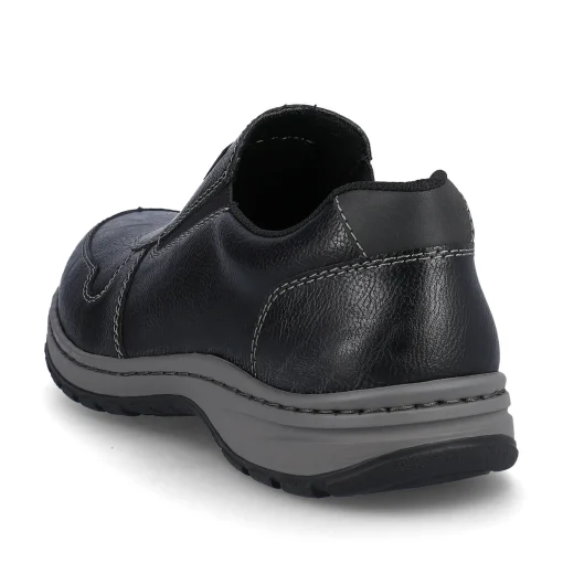 Rieker Herren Slipper graphitschwarz