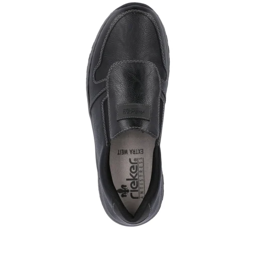 Rieker Herren Slipper graphitschwarz