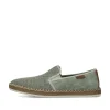 Rieker Herren Slipper grüngrau