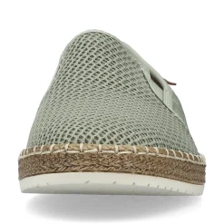 Rieker Herren Slipper grüngrau