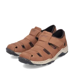 Rieker Herren Slipper holzbraun