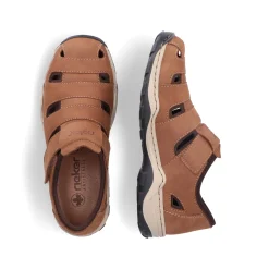 Rieker Herren Slipper holzbraun