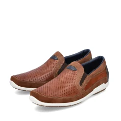 Rieker Herren Slipper karamellbraun