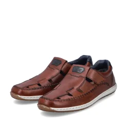 Rieker Herren Slipper kastanienbraun