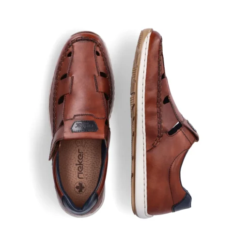 Rieker Herren Slipper kastanienbraun