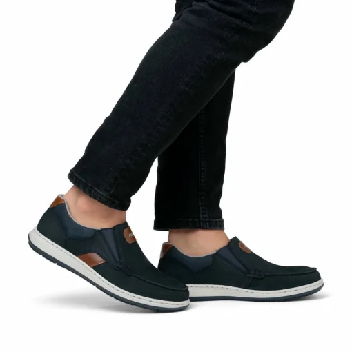 Rieker Herren Slipper marineblau