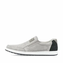 Rieker Herren Slipper mondgrau