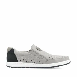 Rieker Herren Slipper mondgrau