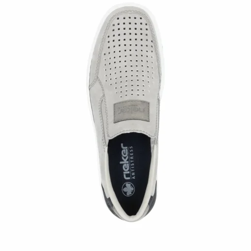 Rieker Herren Slipper mondgrau
