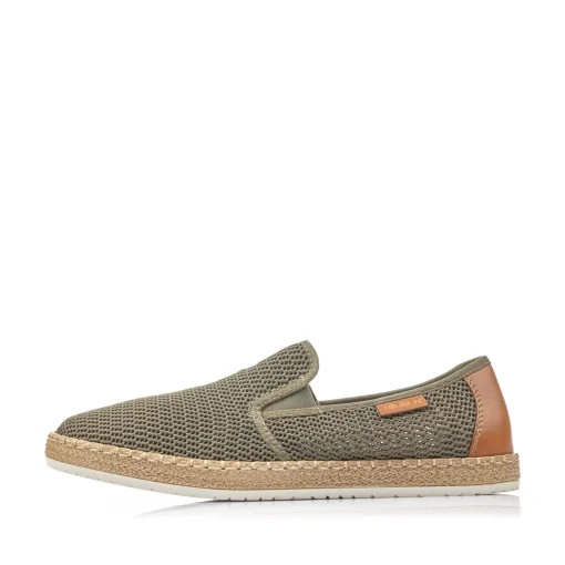 Rieker Herren Slipper olivgrün