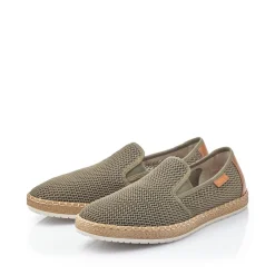 Rieker Herren Slipper olivgrün