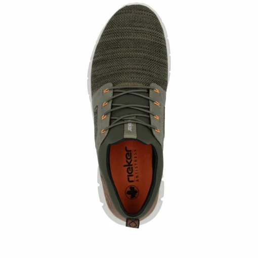 Rieker Herren Slipper olivgrün