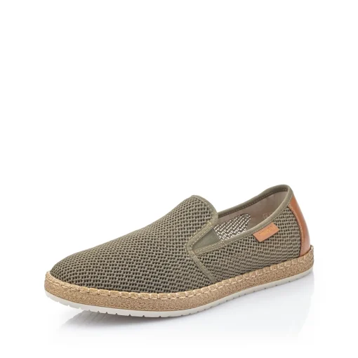 Rieker Herren Slipper olivgrün