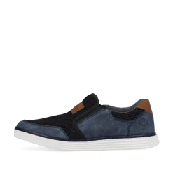 Rieker Herren Slipper ozeanblau