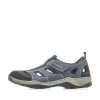Rieker Herren Slipper ozeanblau