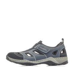 Rieker Herren Slipper ozeanblau