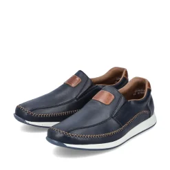 Rieker Herren Slipper ozeanblau