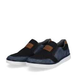 Rieker Herren Slipper ozeanblau