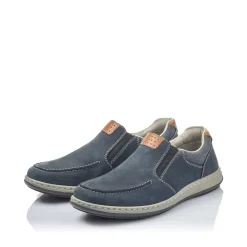 Rieker Herren Slipper ozeanblau