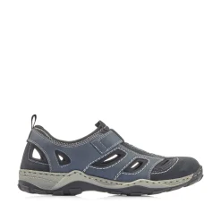 Rieker Herren Slipper ozeanblau
