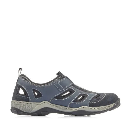 Rieker Herren Slipper ozeanblau