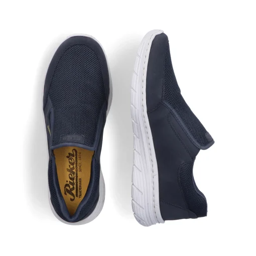 Rieker Herren Slipper ozeanblau