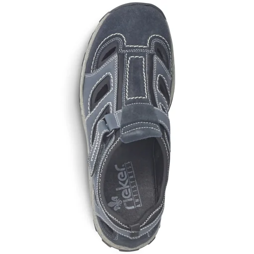 Rieker Herren Slipper ozeanblau