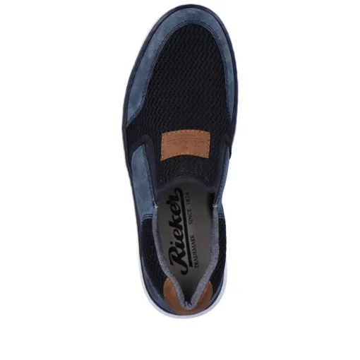 Rieker Herren Slipper ozeanblau
